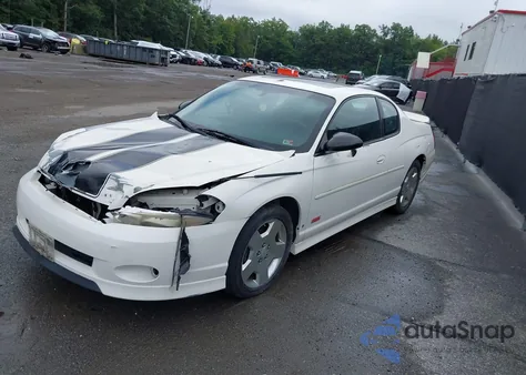 2006 Chevrolet Monte Carlo Ss из США, поврежденный, VIN 2G1WL16C269423307